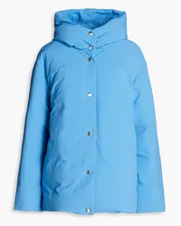 Jil Sander Daunenjacke aus Shell mit Kapuze Blau