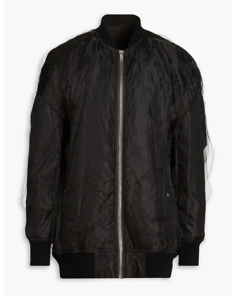 Rick Owens Bomberjacke aus Organza Schwarz