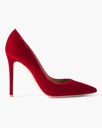 Gianvito Rossi Gianvito 105 Pumps aus Samt Rot