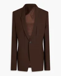 Rick Owens Blazer aus einer Wollmischung Braun