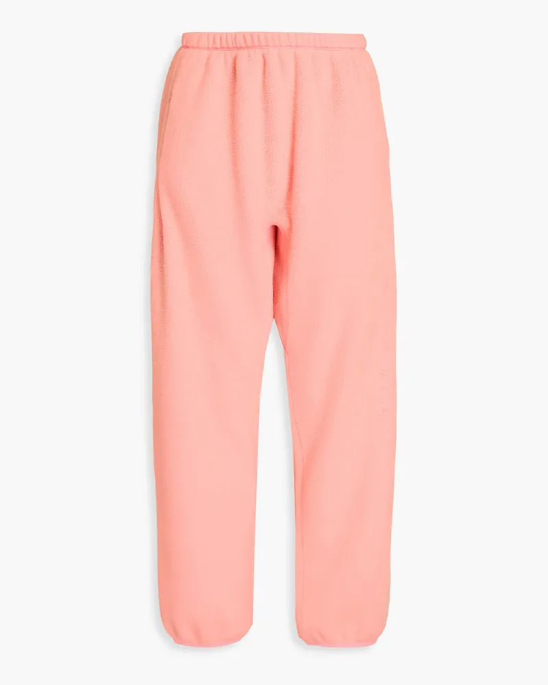 Alexander Wang Track Pants aus Fleece mit Stickereien Orange