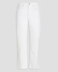 Rag & Bone Harlow halbhohe Jeans mit geradem Bein Weiß