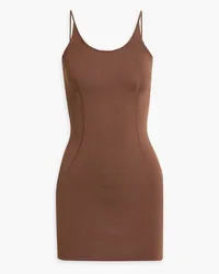 Dion Lee Minikleid aus Stretch-Strick Braun