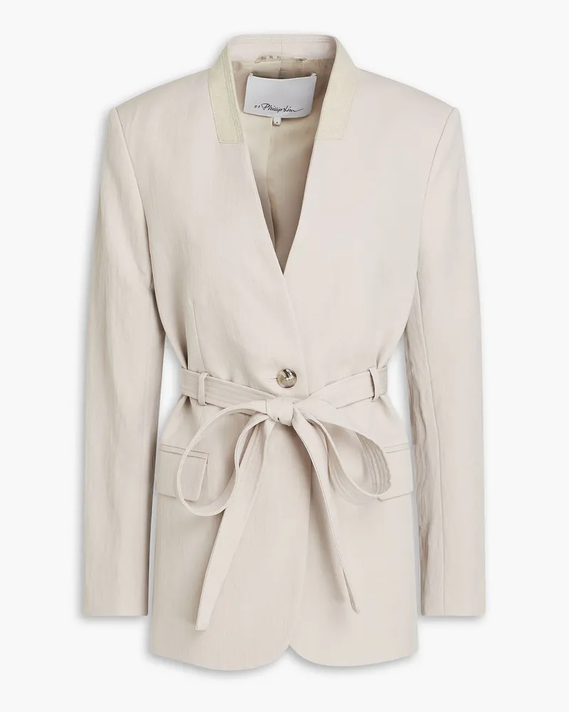 3.1 phillip lim Blazer aus Twill aus einer Wollmischung Grau