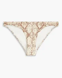 Melissa Odabash Barbados tief sitzendes Bikini-Höschen mit Schlangenprint Animal-print