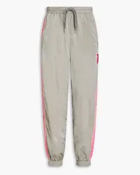 Stella McCartney Track Pants aus Shell mit Logoapplikation Grau