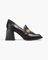 Sam Edelman Pumps aus Leder mit Fransen Schwarz