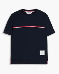 Thom Browne T-Shirt aus Baumwoll-Jersey Blau