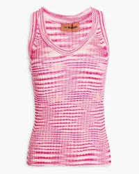 Missoni Tanktop aus Rippstrick Pink