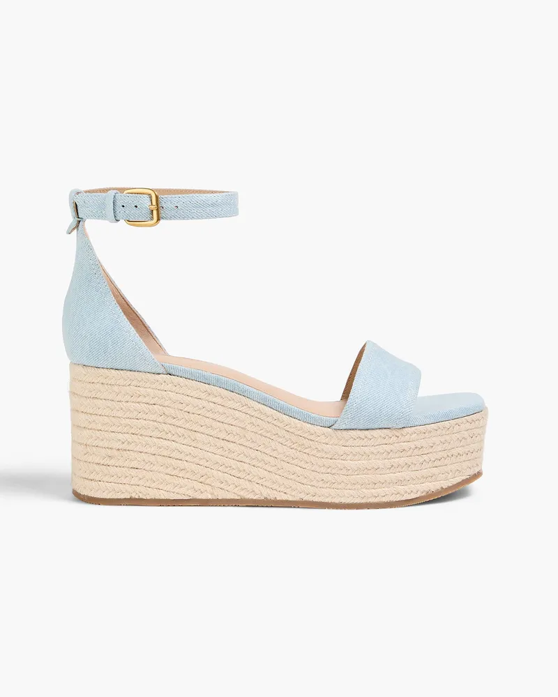 Veronica Beard Gianna Wedges aus Denim Blau