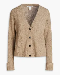 Autumn Cashmere Cardigan aus geripptem Donegal-Kaschmir Neutral