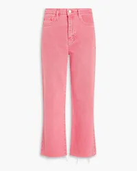 Frame Denim Hoch sitzende Jeans mit geradem Bein Pink