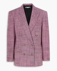 Stella McCartney Doppelreihiger Blazer aus Woll-Tweed Pink