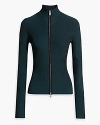 Dion Lee Pullover aus Rippstrick mit Reißverschluss Blau