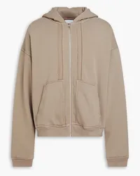 John Elliott + Co Hoodie aus Baumwollfrottee mit Reißverschluss Neutral