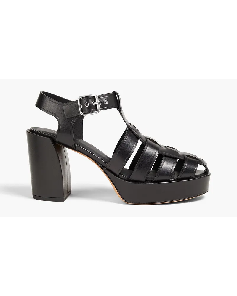 3.1 phillip lim Naomi Plateausandalen aus Leder Schwarz