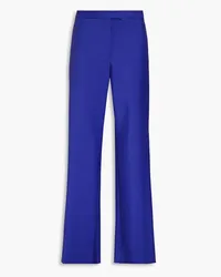 Ferragamo Hose mit weitem Bein aus einer Woll-Mohairmischung Blau