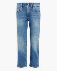 DL1961  Riley Cropped Boyfriend-Jeans inausgewaschener Optik Blau