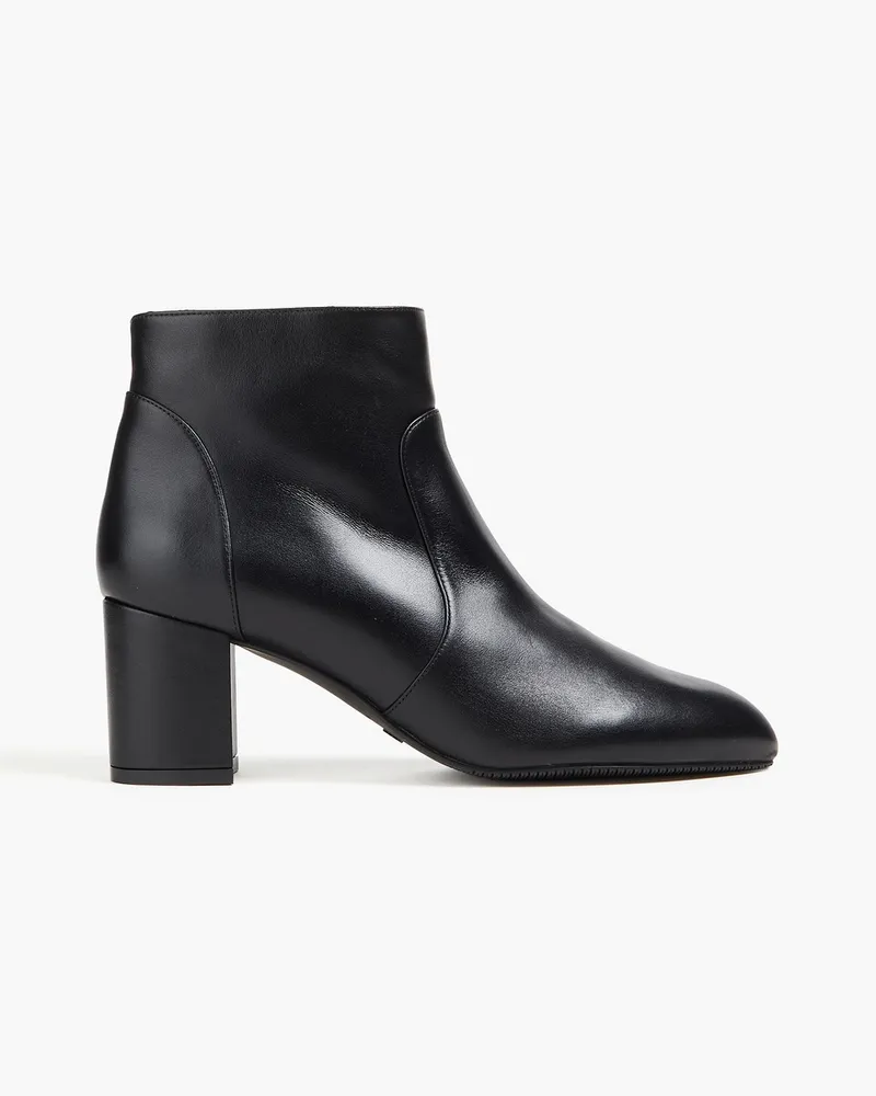 Stuart Weitzman Ankle Boots aus Leder Schwarz