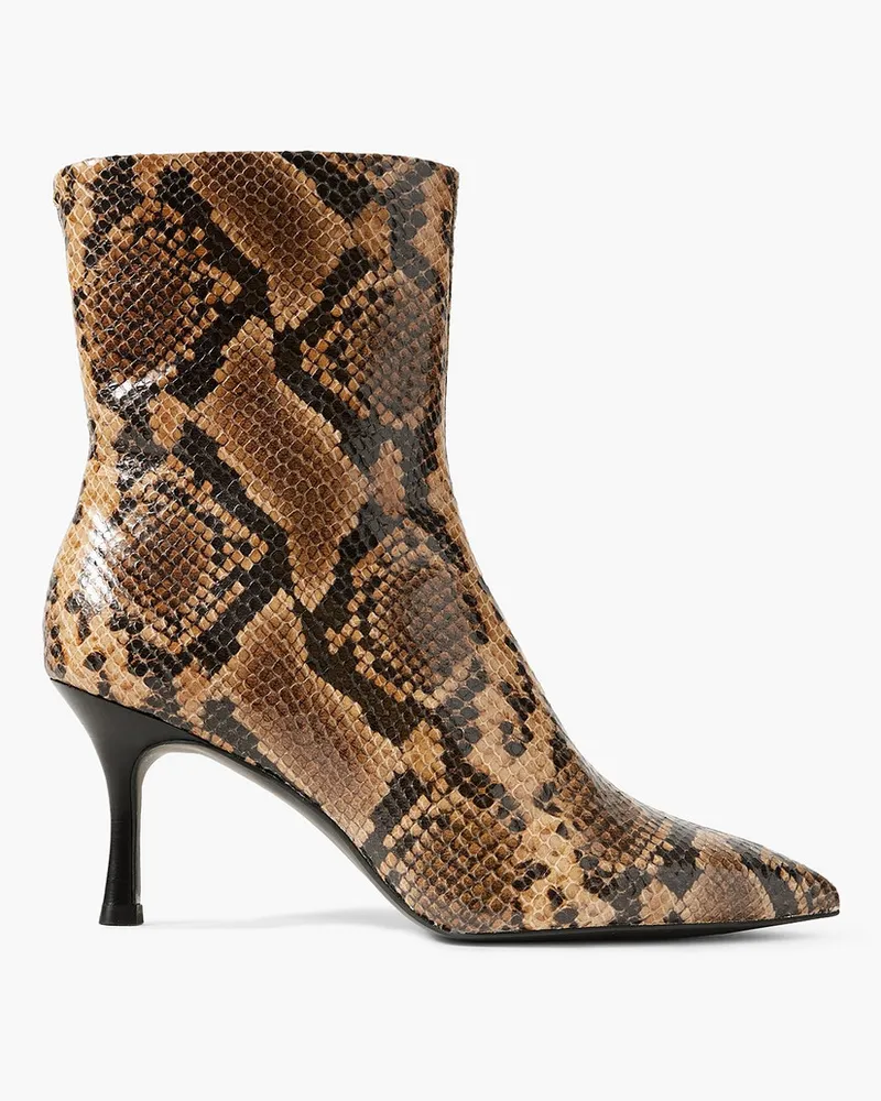 Rag & Bone Brea Ankle Boots aus Leder mit Schlangeneffekt Animal-print