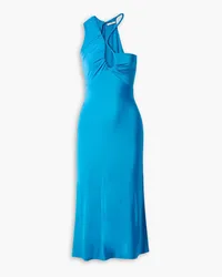 ET OCHS Phebe asymmetrisches Midikleid aus Stretch-Jersey mit Cut-out Blau