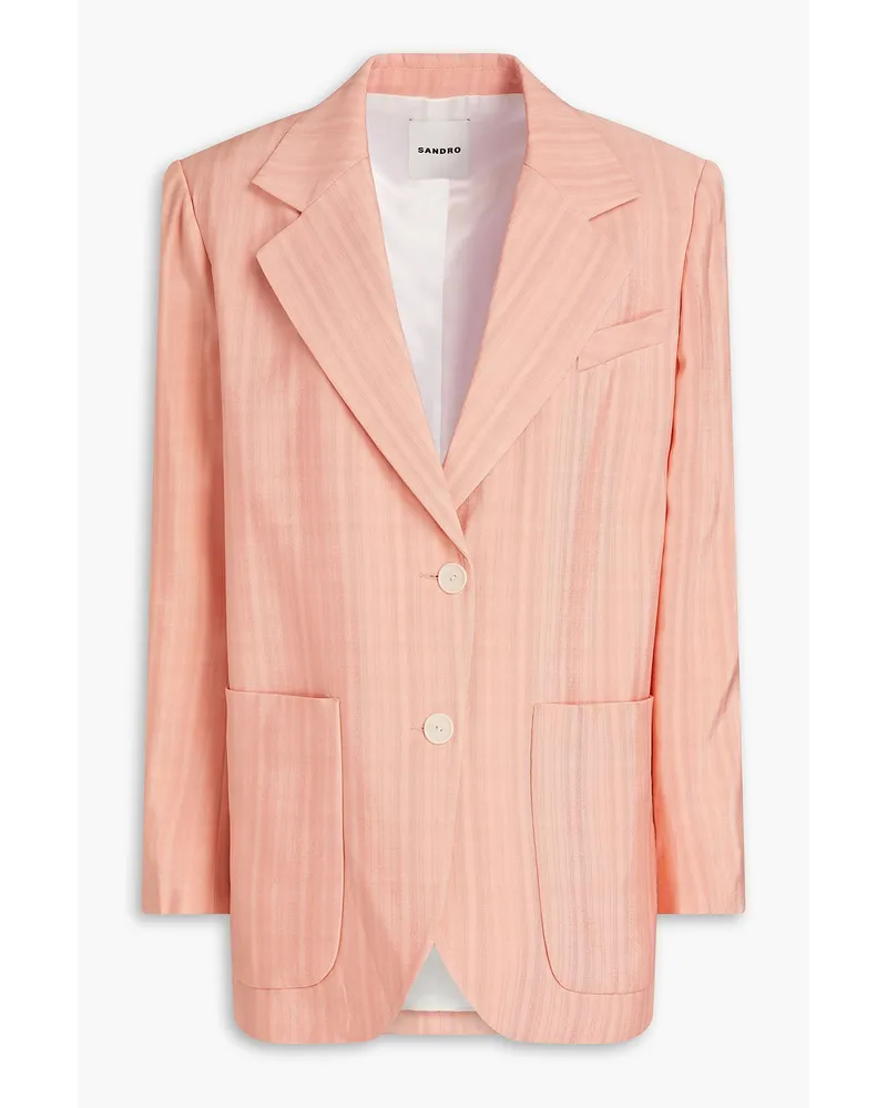 Sandro Nathalie Blazer aus Jacquard Pink