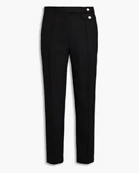 Tory Burch Karottenhose aus Twill Schwarz