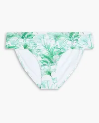 Melissa Odabash Provence Bikini-Höschen mit Print Grün