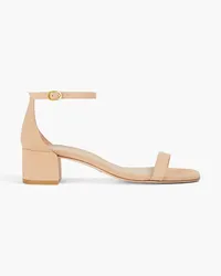 Stuart Weitzman Sandalen aus Veloursleder Neutral