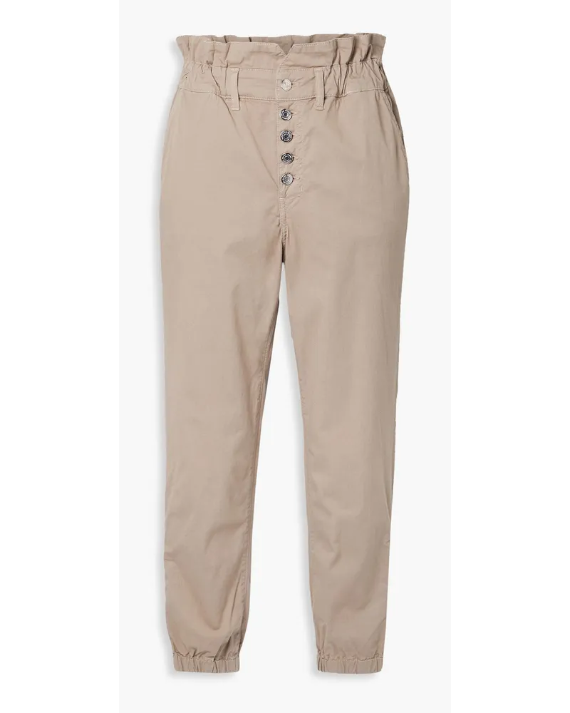 Veronica Beard Tedi Karottenhose aus Twill aus einer Baumwollmischung Neutral