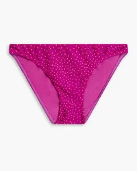 ViX Louise tief sitzendes Bikini-Höschen mit Polka-Dots Lila