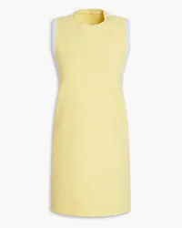 Jacquemus Sorbetto Minikleid aus Bouclé-Strick mit Cut-outs Gelb