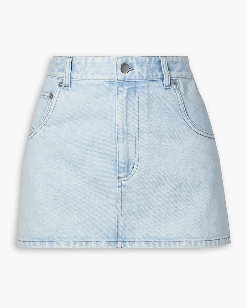 tibi Mini-Jeansrock Blau