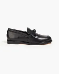 Alexandre Birman Clarita Loafers aus Leder mit Schleife Schwarz