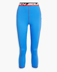 Aztech Mountain Next To Skin Cropped Leggings aus Stretch-Jersey Blau