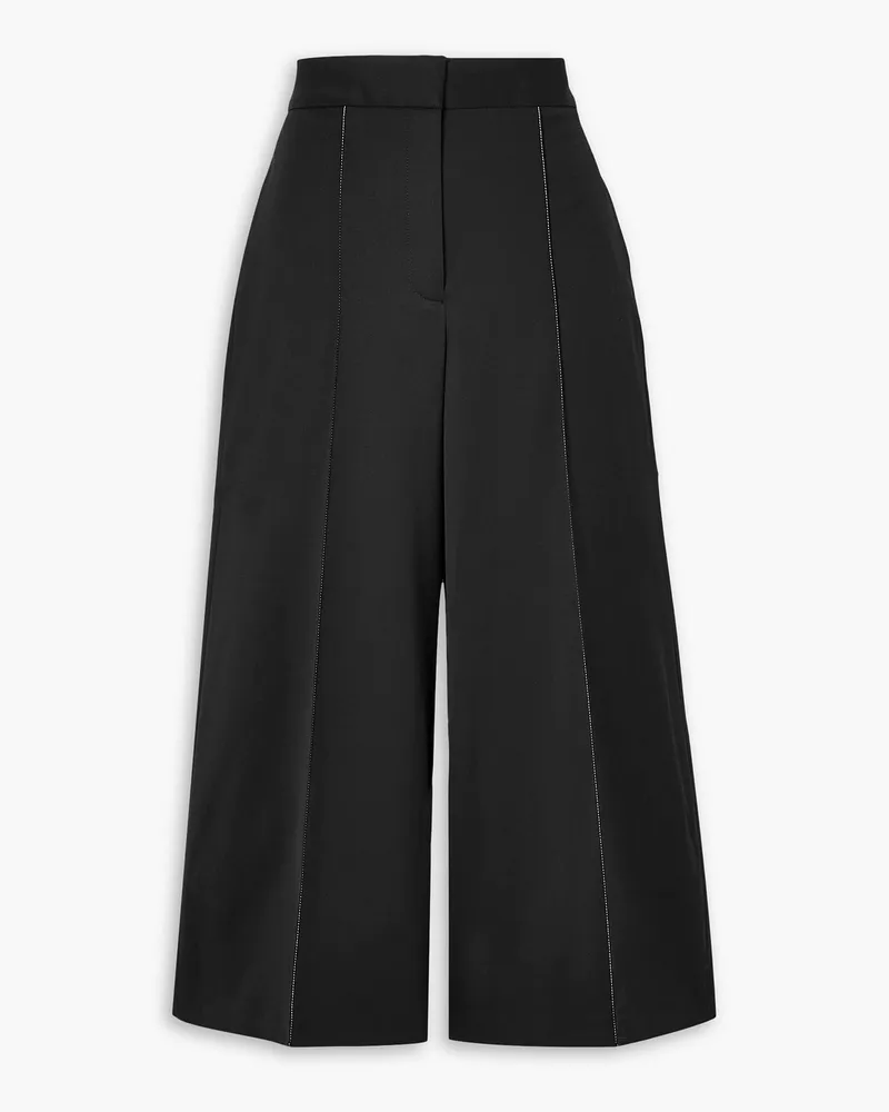 Proenza Schouler Culottes aus Twill aus einer Wollmischung Schwarz