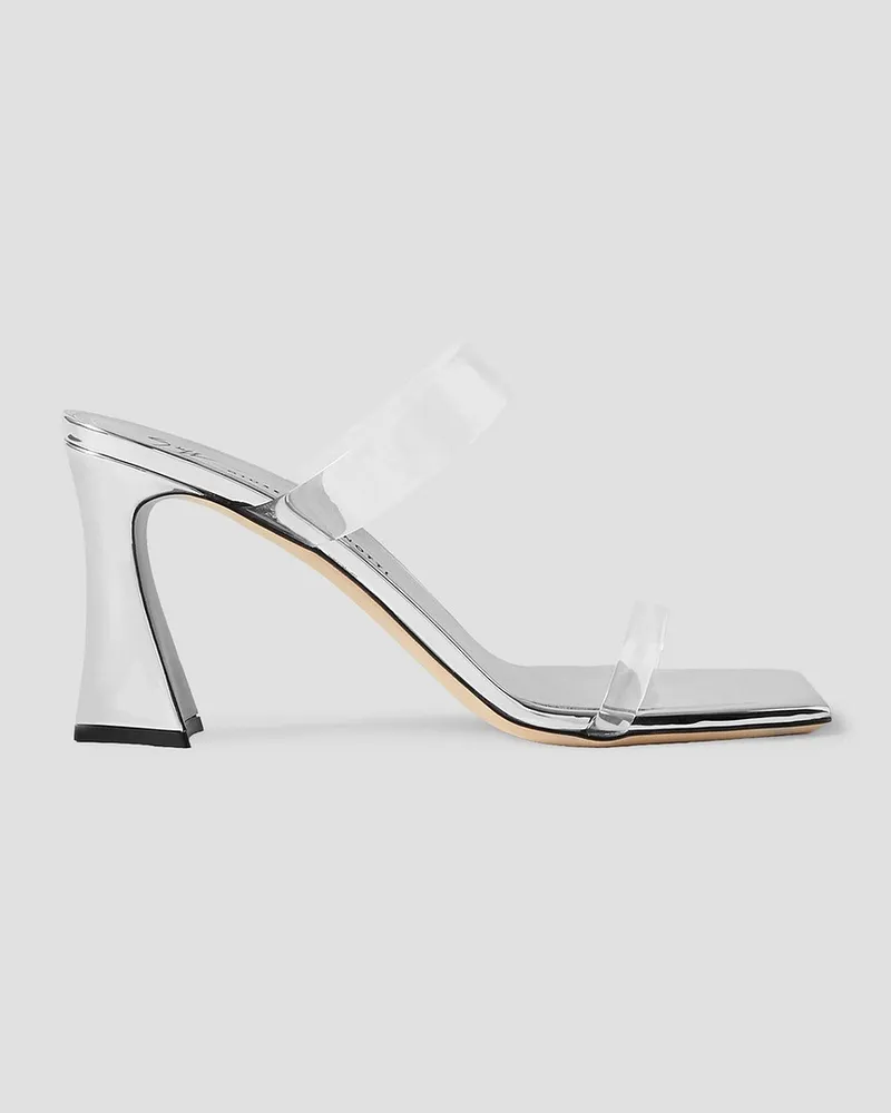 Giuseppe Zanotti Vanilla Mules aus PVC und Metallic-Lackleder Weiß