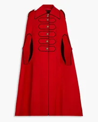 Dolce & Gabbana Cape aus Twill aus einer Wollmischung Rot