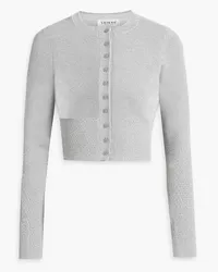 Victoria Beckham Cardigan aus Stretch-Strick mit -Effekt Metallic