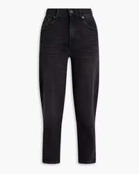 7 for all mankind Malia hoch sitzende Karottenjeans Grau