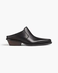 Acne Studios Mules aus Leder Schwarz