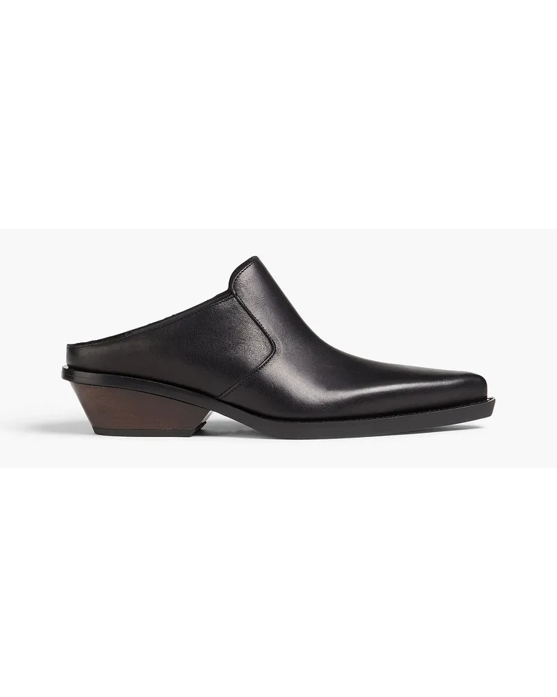 Acne Studios Mules aus Leder Schwarz