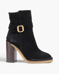 TOD'S Ankle Boots aus Veloursleder Schwarz