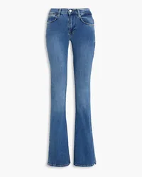 Frame Denim Hoch sitzende Le High Flare Schlagjeans Blau