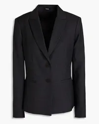 Theory Melierter Blazer aus einer Wollmischung Grau