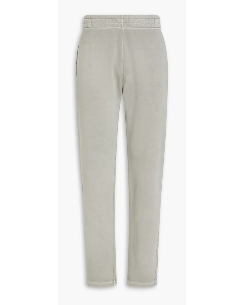 John Elliott + Co Track Pants aus Baumwollfleece Grau