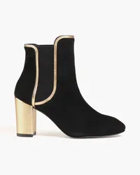 Stuart Weitzman Katharine 80 Ankle Boots aus Veloursleder Schwarz