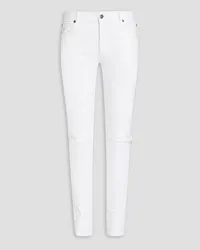 Balmain Jeans aus Denim inDistressed-Optik Weiß