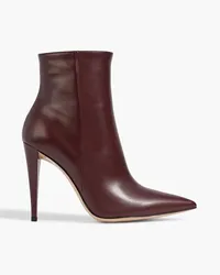 Gianvito Rossi Scarlet Ankle Boots aus Leder Burgunderrot