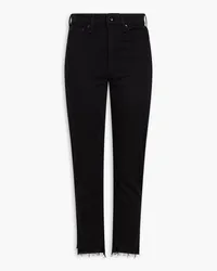 Rag & Bone Nina hoch sitzende Jeans mit schmalem Bein Schwarz